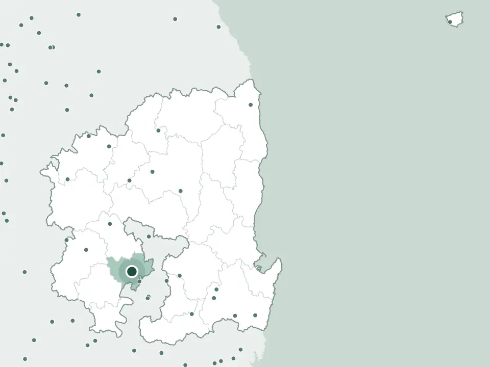 경상북도 칠곡군 조양공원 봉안당 위치 지도