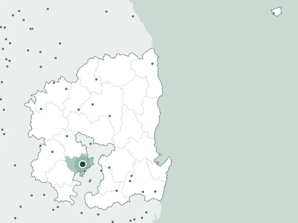 경상북도 칠곡군 청구공원 봉안당 위치 지도