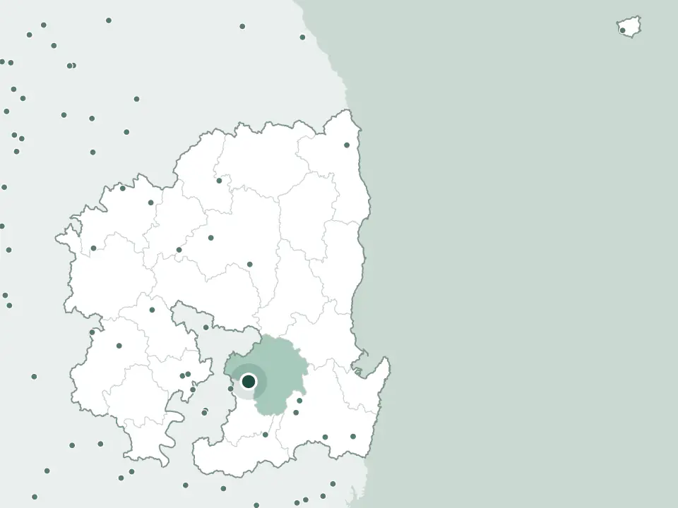 경상북도 영천시 청통추모관 위치 지도