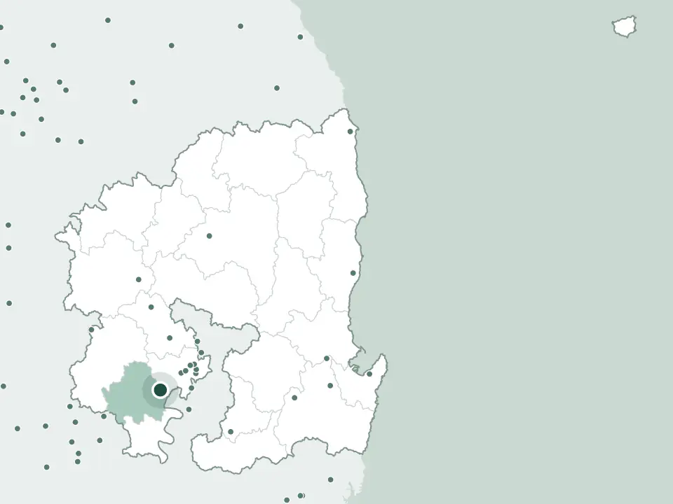 경상북도 성주군 남양공원묘원 위치 지도