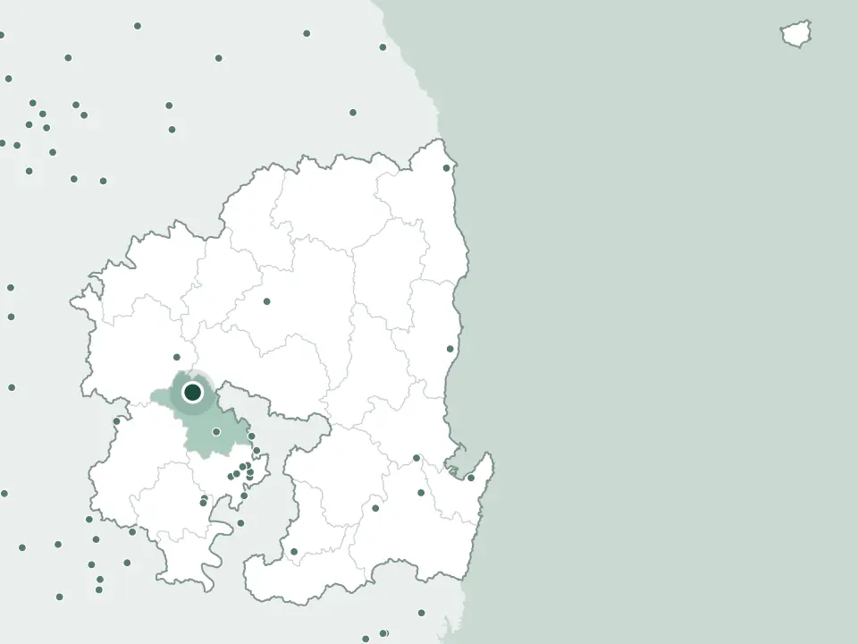 경상북도 구미시 선산공원묘원 위치 지도